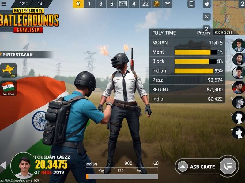 PUBG Master Victor Grandmaster gameplay screenshot showing Indian players in action